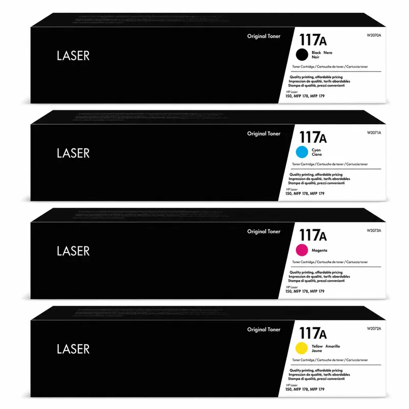 طقم تونر HP 117A ألوان متوافق