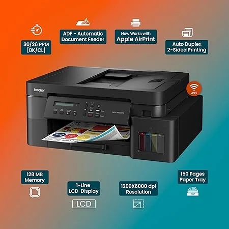 طابعة Brother DCP-T830DW لاسلكية ألوان متعددة الوظائف