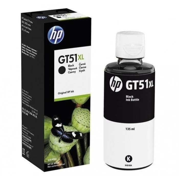 حبر طابعة HP GT51XL Black الأصلي