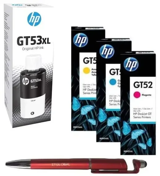 طقم حبر طابعة HP GT53XL + GT52 الأصلي