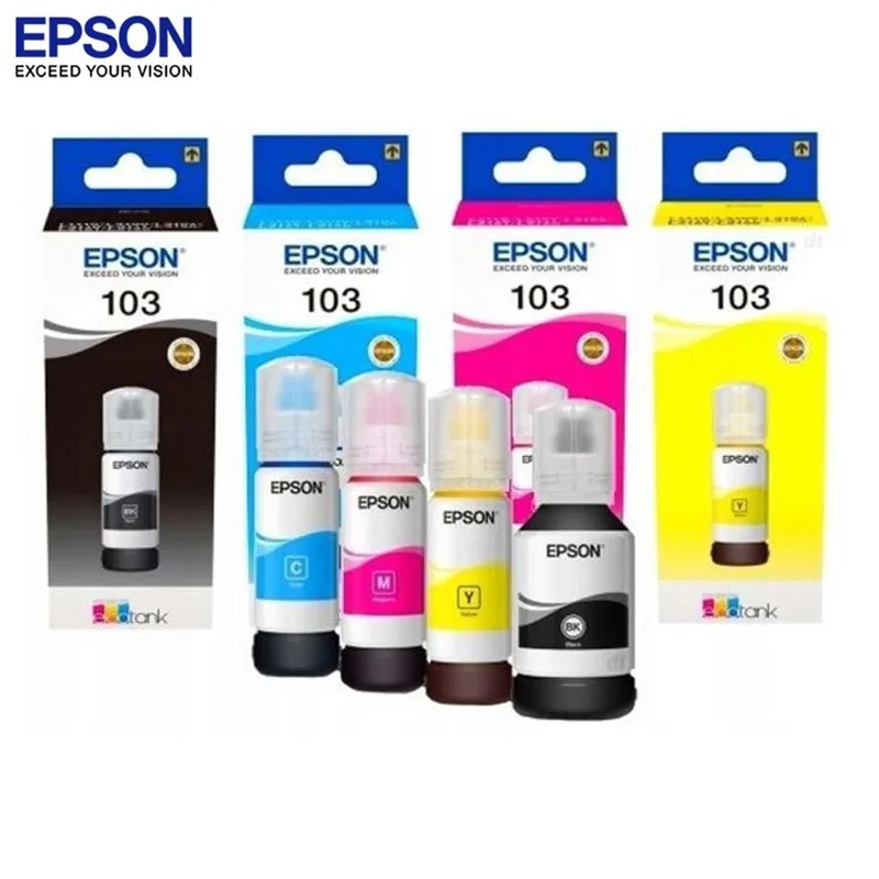 طقم حبر Epson 103 EcoTank الأصلي 4 ألوان
